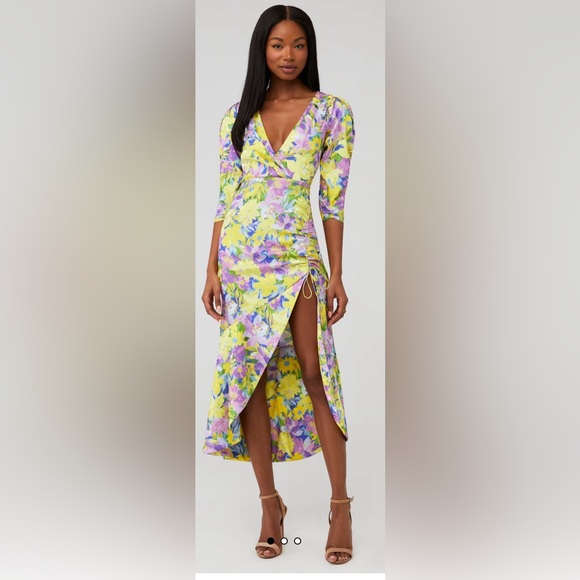 Whistles Dresses & Skirts - For Love & Lemons Cassia Floral Midi Dress Size XS. VGUC.